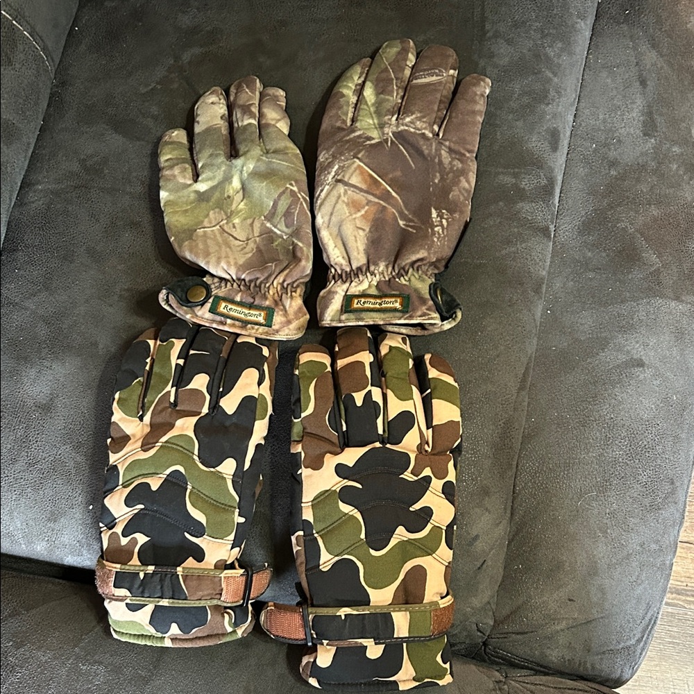 Men’s 2 pairs Camouflage Winter Gloves